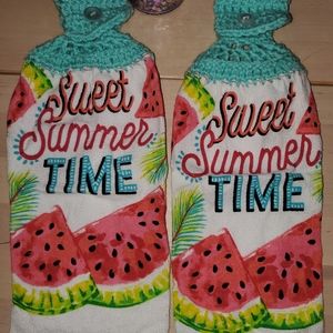 Set of 2 Summer tea towels